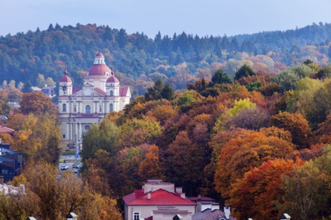 Lithuania, Vilnius, Architecture of old town
