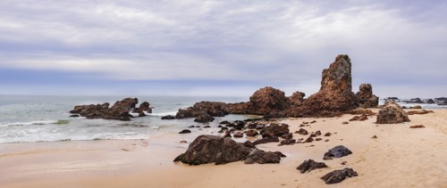 Australia, New South Wales, Storm clouds above sea