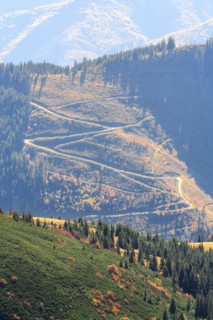 Ukraine, Zakarpattia region, Rakhiv district, Carpathians, Chornohora, Landscape with mountain Turkul