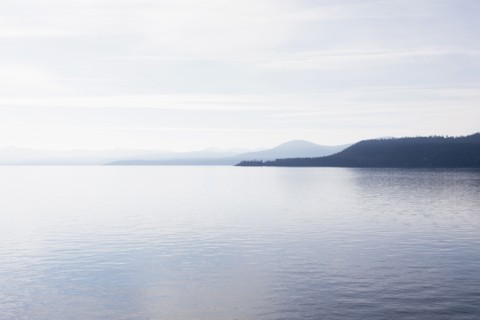 USA, California, Sky over Lake Tahoe