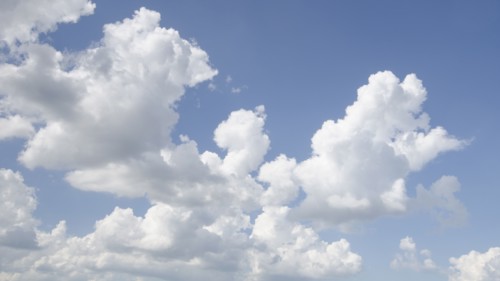 Fluffy clouds