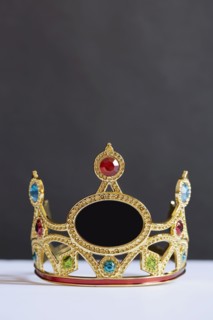 Party crown with colorful fake gems