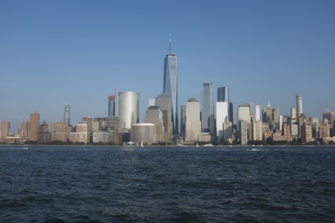 USA, New York State, New York City, Clear sky above Manhattan