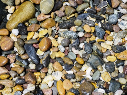 Full frame of colorful pebbles