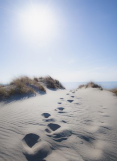 Footprints in sand