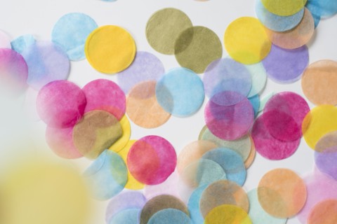 Circular confetti