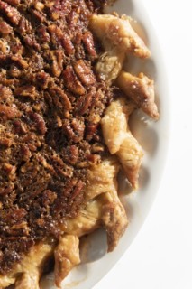 Close-up of pecan pie