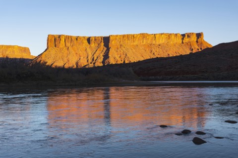 Cliffs by Colorado River in Utah, USA