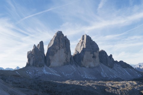 Tre Cime di Lavaredo in The Dolomites, South Tyrol, Italy
