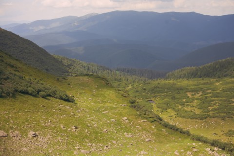 Mountains in the Carpathian Mountain Range
