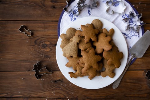 Christmas cookies on plate