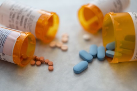 Spilled pill bottles