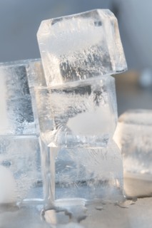 Stacked ice cubes