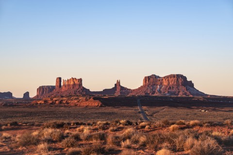 Landscape of Monument Valley in Utah, USA