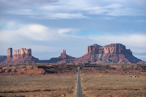 Landscape of Monument Valley in Utah, USA