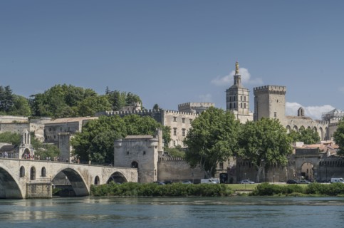 Pont d'Avignon over Rhone river in Avignon, France