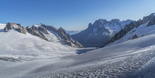 Mer de Glace in Mont Blanc massif, France