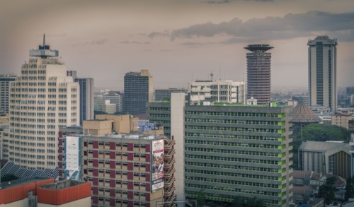 Cityscape of Nairobi, Kenya