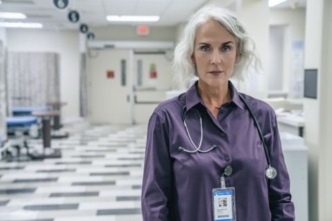Portrait of doctor with stethoscope