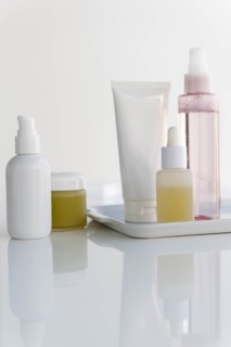 Bottles of skin care