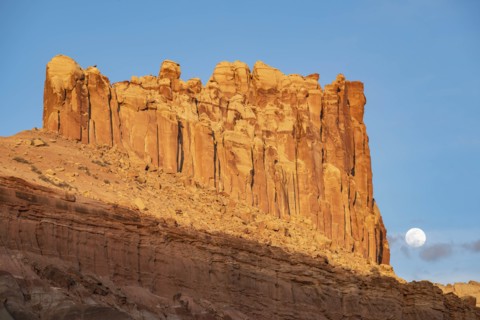Castle Rock in Capitol Reef National Park, Utah, USA