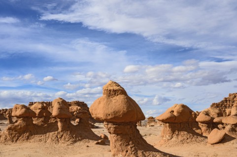 Hoodoos in Goblin Valley State Park, Utah, USA