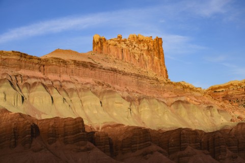 Castle Rock in Capitol Reef National Park, Utah, USA