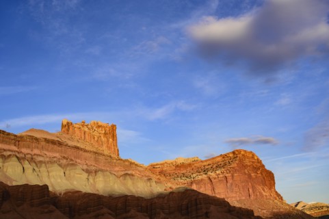 Castle Rock in Capitol Reef National Park, Utah, USA