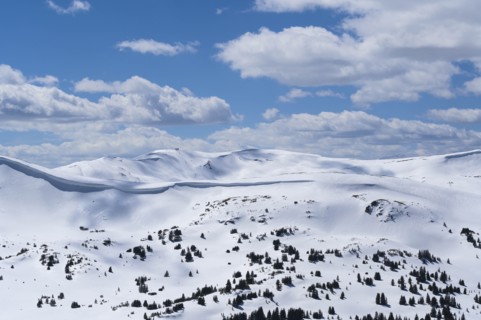 Mountains in Loveland Pass, Colorado, USA