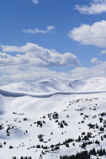 Mountains in Loveland Pass, Colorado, USA