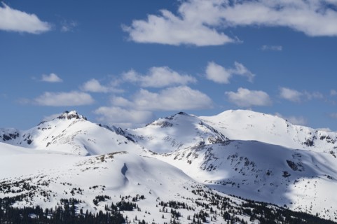 Mountains in Loveland Pass, Colorado, USA