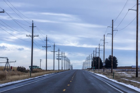 Highway in Gooding, Idaho