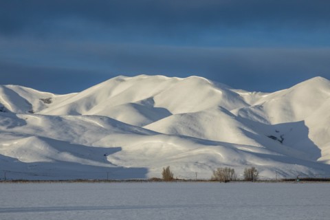 Snow capped mountain in Picabo, Idaho