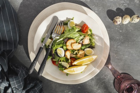 Bowl of Caesar salad