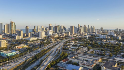 Cityscape of Miami, USA