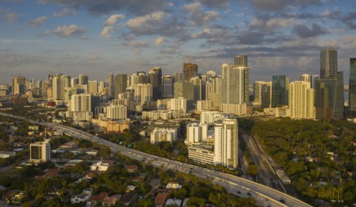 Skyline of Miami, USA