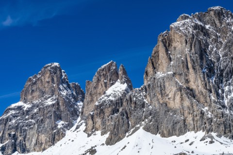 Mountain peaks in Dolomites, Italy