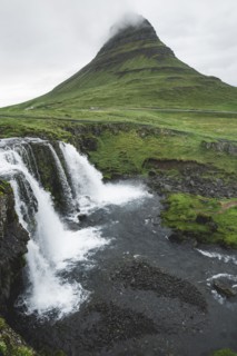 Kirkjufellsfoss waterfall by Kirkjufell in Iceland