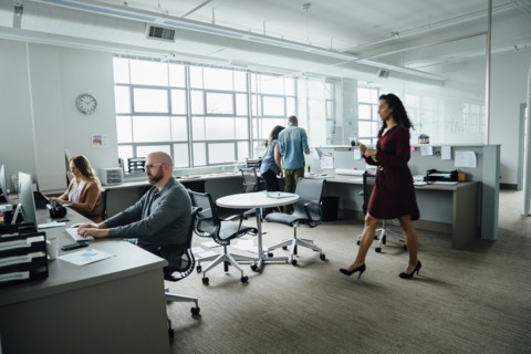 Workers in office