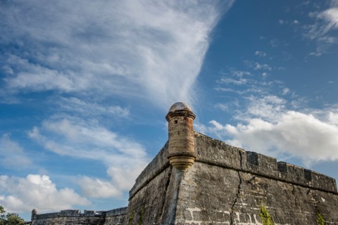 Tower of Castillo de San Marcos in St. Augustine