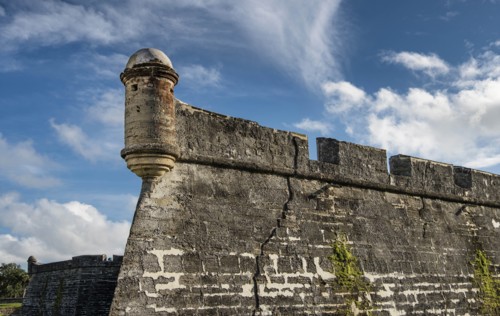 Tower of Castillo de San Marcos in St. Augustine