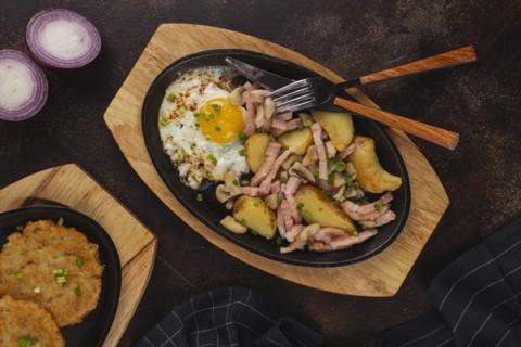 Dish of potatoes