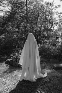 Ghost by trees