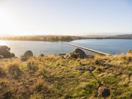 Bridge from Granite Island, Australia