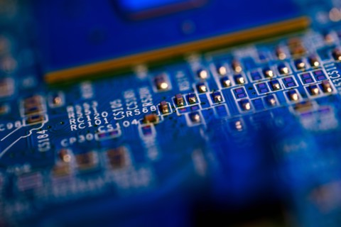 Close-up of circuit board