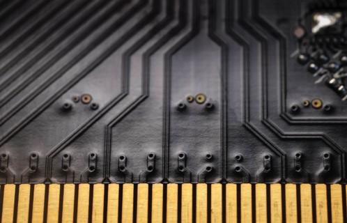 Close-up of circuit board