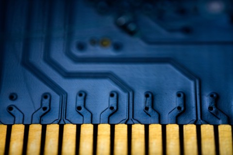 Close-up of circuit board