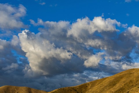 Cloud over Bosie Foothills in Boise, Idaho, USA