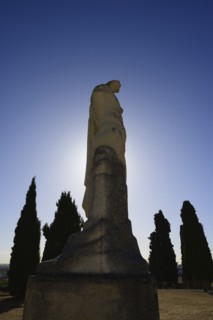 Sculpture of Emperor Trajan in Santiponce, Spain