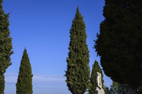 Sculpture of Emperor Trajan in Santiponce, Spain
